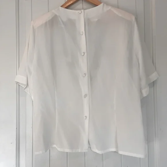 Vintage Nicola top Black/White - Picture 2 of 6